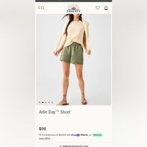 Faherty Arlie Short size M